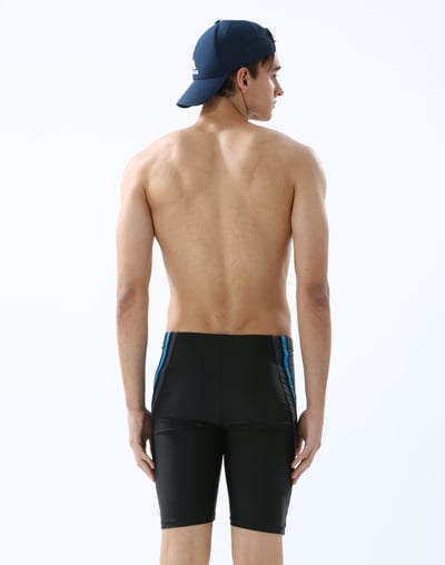  Haolang 灰邊斷面七分泳褲3