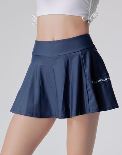 Haolang  神秘灰高腰泳裙(單件)3