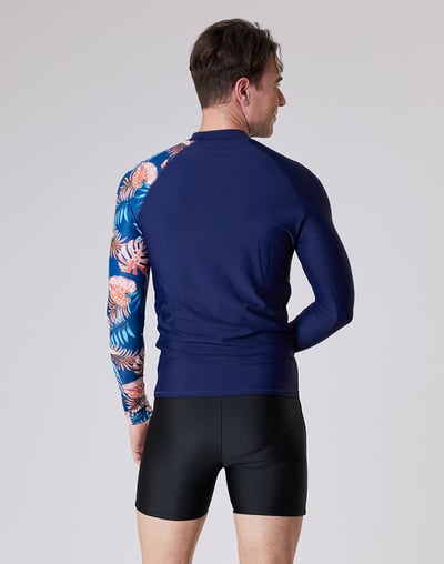 Haolang 叢林花樣男款長袖泳衣2