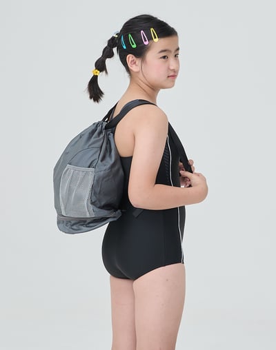 Haolang 運動少女連身四角泳衣3