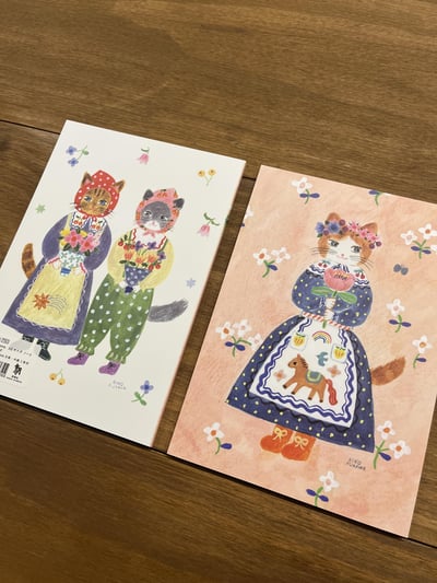 布川愛子 A5方格筆記本 花2