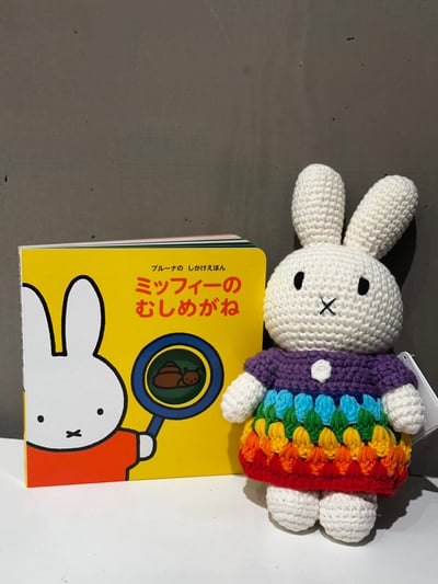 米飛針織玩偶繪本套組：彩虹洋裝米飛＋米飛的放大鏡1