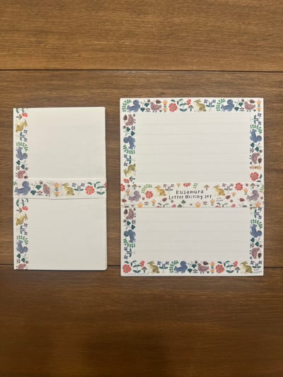 布川愛子 信紙套裝 kusamura2