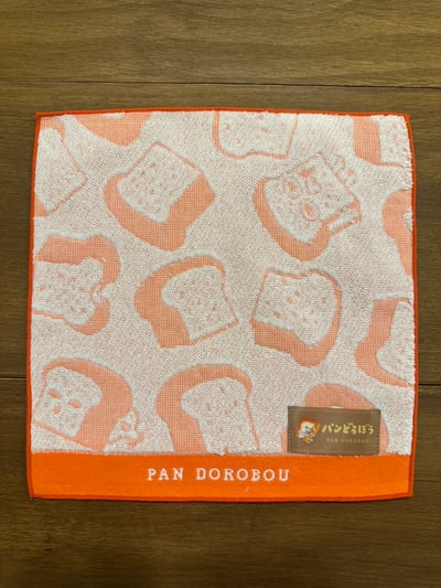 麵包小偷%緹花迷你毛巾(紅)2