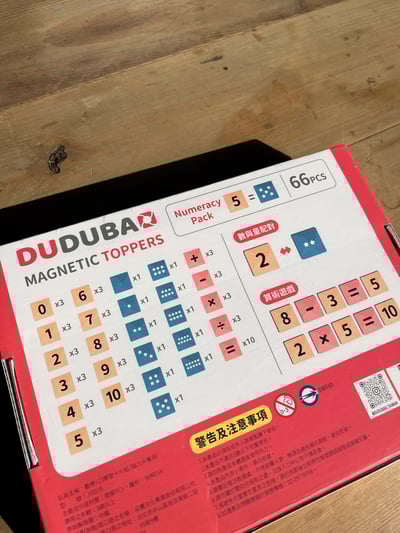DUDUBAO 數學123學習卡片組（磁力片專用66片）2