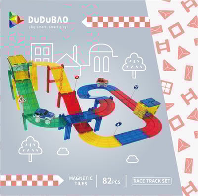 DUDUBAO磁力片－極速賽道82PCS4