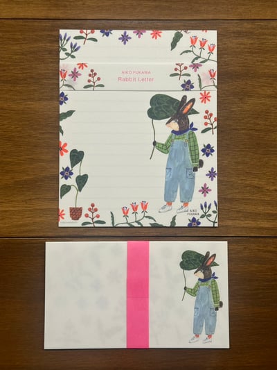 布川愛子 信紙套裝 Rabbit Letter2