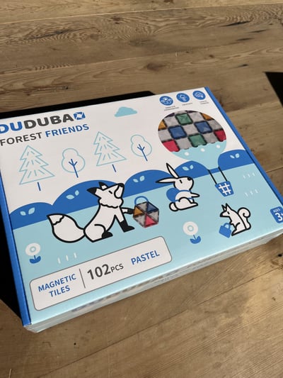 DUDUBAO 磁力片-森林好朋友（粉彩102片）1