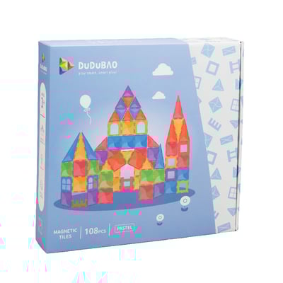 DUDUBAO磁力片－建構組（粉彩）108PCS1