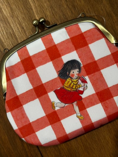 林明子經典繪本：《第一次上街買東西》口金包2