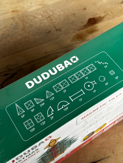 DUDUBAO 磁力片-閃亮聖誕球道組(110片)4