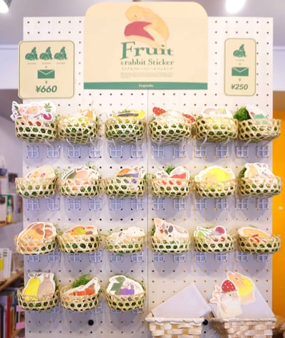 【Kie Pinoko × Nijino 繪本屋】聯名兔兔水果貼紙 共21款4