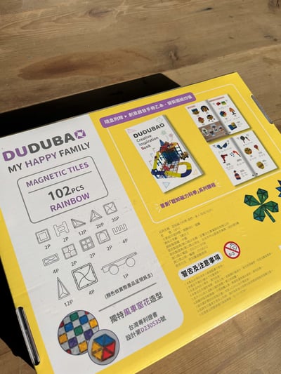 DUDUBAO 磁力片-我們一家人（彩虹102片）2