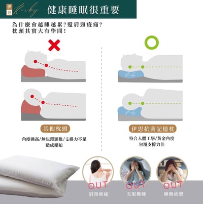 伊思抗菌記憶枕4
