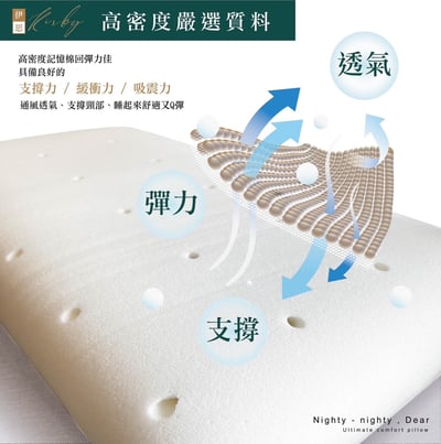 伊思抗菌記憶枕3