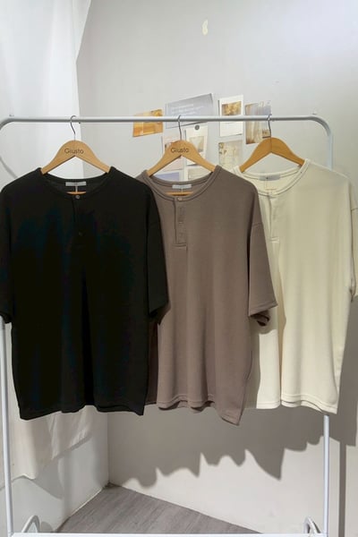 【 Giusto 】布料超舒服前開釦圓領上衣4