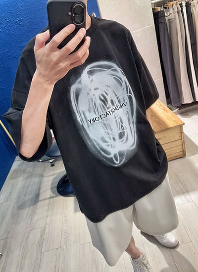 【 Giusto 】漩渦印圖簡約圖t1