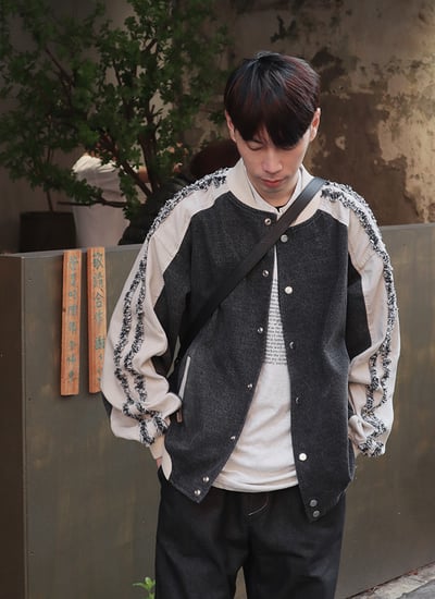 【 Giusto 】時尚度滿分手袖抽鬚牛仔外套8