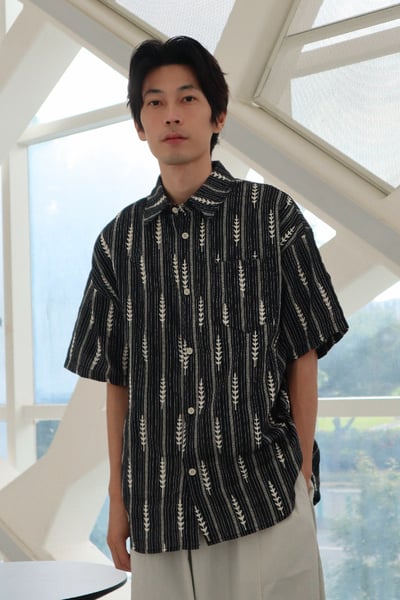 【 Giusto 】民族刺繡風提花襯衫5