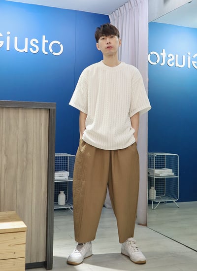 【 Giusto 】輕薄涼感泡泡棉老爺褲2