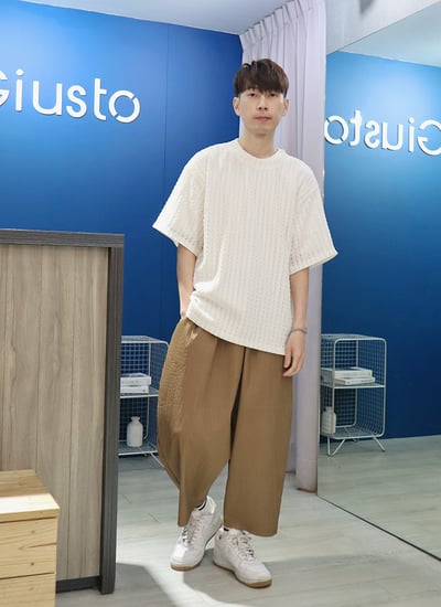 【 Giusto 】輕薄涼感泡泡棉老爺褲4