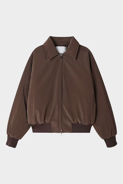 【 Giusto 】絲光麂皮手肘抓褶內鋪棉外套3