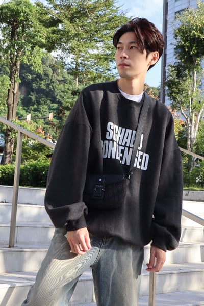 【 Giusto 】內磨毛簡約英字大學T1