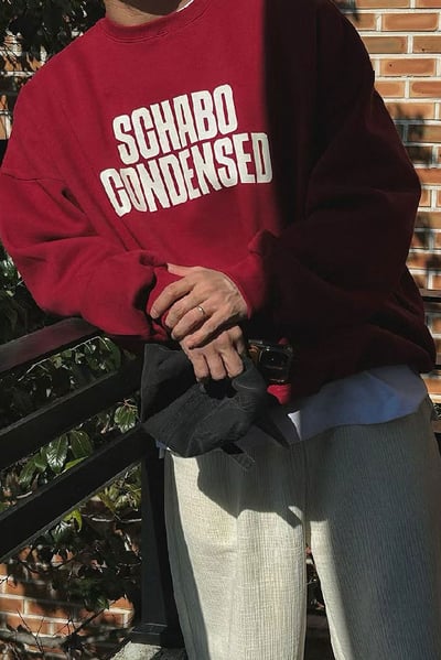 【 Giusto 】內磨毛簡約英字大學T2