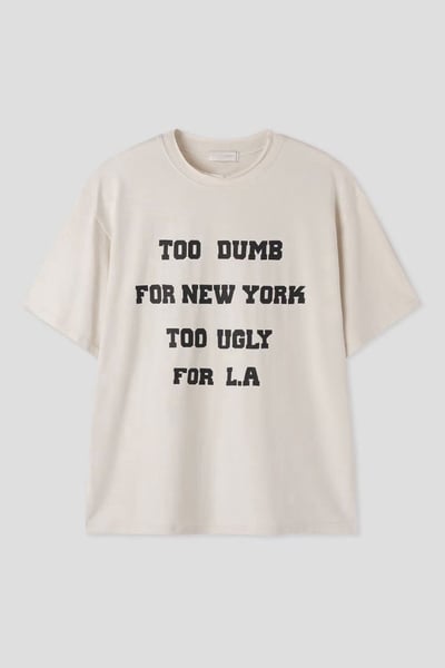 【 Giusto 】領口滾邊簡約印字TEE3