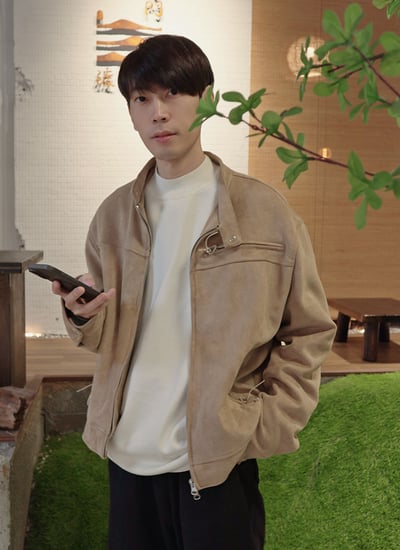 【 Giusto 】麂皮雙拉鏈質感軟料外套4