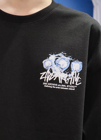 【 Giusto 】涼爽冰塊熊熊印圖高磅數棉短T3