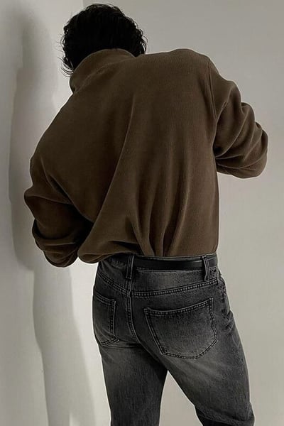 【 Giusto 】立領排釦內絨面針織上衣5