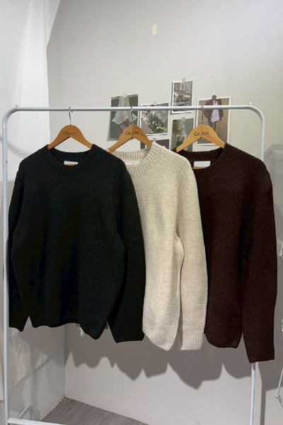 【 Giusto 】混羊毛柔軟親膚針織上衣10