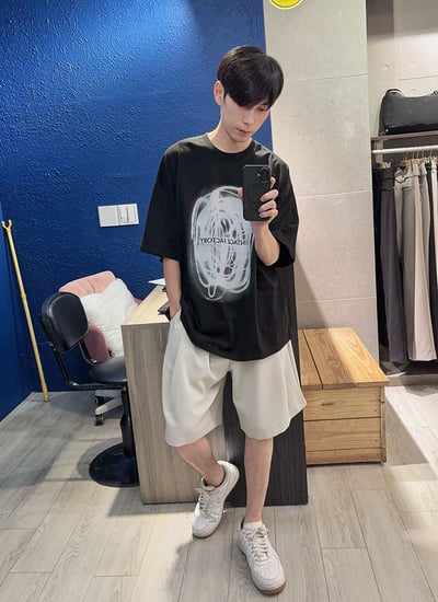 【 Giusto 】漩渦印圖簡約圖t4