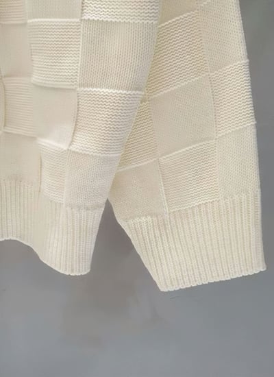 【 Giusto 】棋盤格V領針織罩衫6