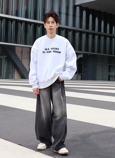 【 Giusto 】熱銷款刷色兩側釘釦彎刀褲4