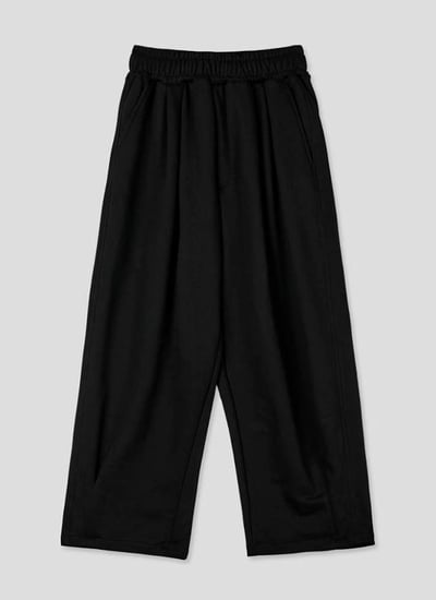 【 Giusto 】前抓皺側邊線條寬鬆棉寬褲6