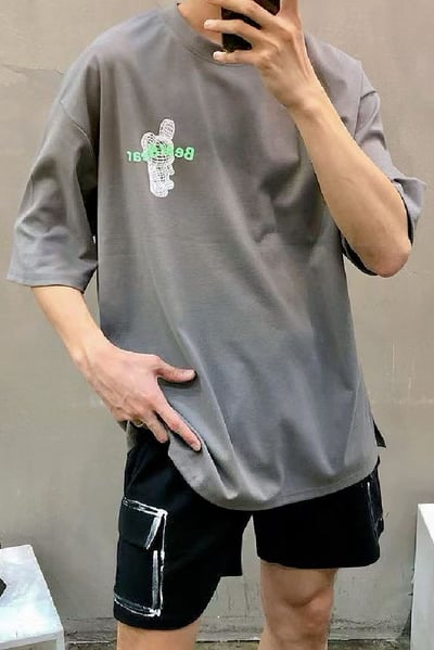 【 優惠只到05/16 】3D線稿兔子厚磅棉短袖上衣5