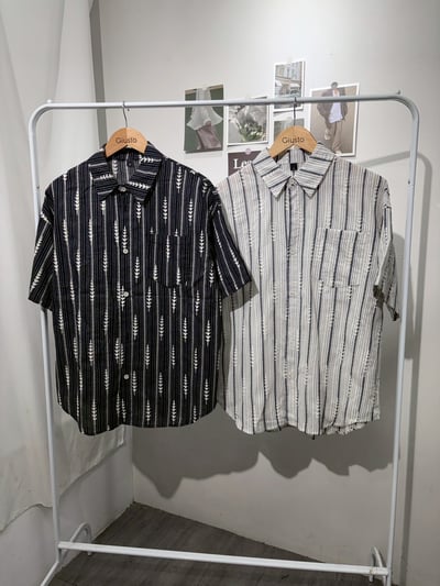 【 Giusto 】民族刺繡風提花襯衫1