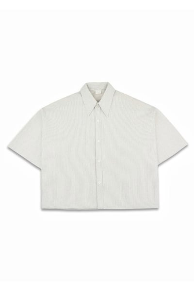 【 優惠只到05/16 】短版直條紋襯衫10