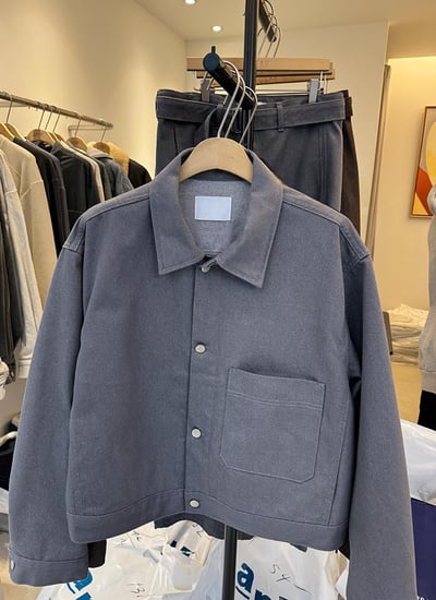 【 Giusto 】短板挺牛仔單口袋外套1