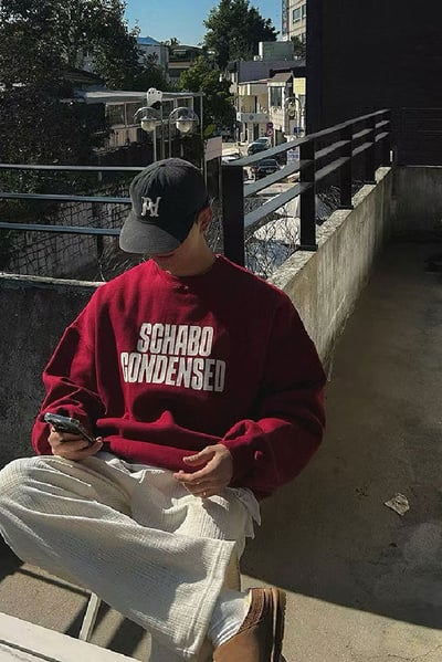 【 Giusto 】內磨毛簡約英字大學T5