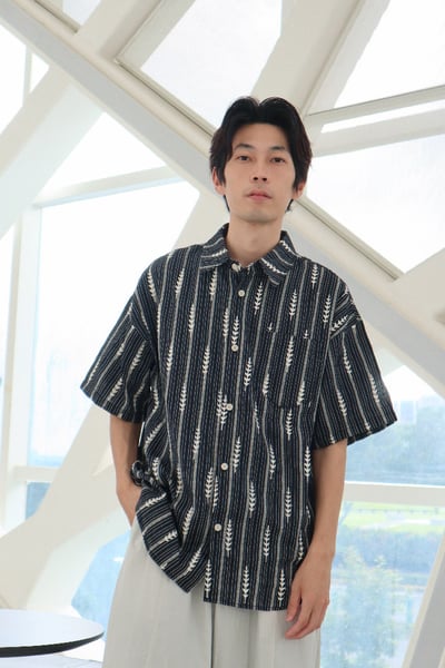 【 Giusto 】民族刺繡風提花襯衫3