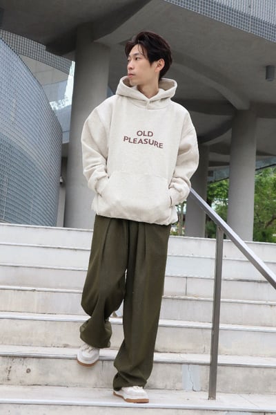 【 Giusto 】光澤抓褶牛仔寬版長褲2