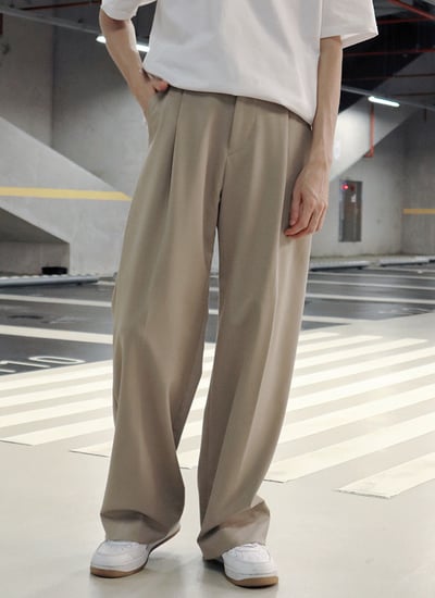 【 Giusto 】前抓皺修身西裝褲 熱賣款1