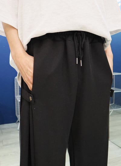 【 Giusto 】暗釦式老爺休閒式西裝寬褲3