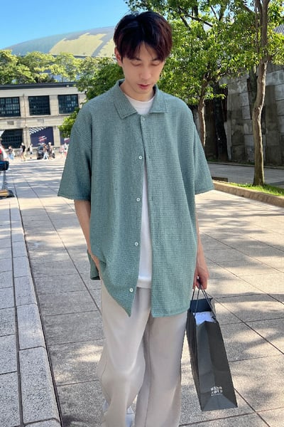 【 Giusto 】涼感熱賣針織短袖襯衫4
