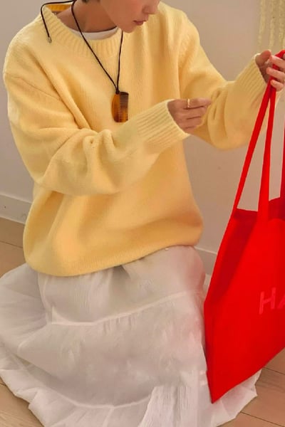 【 Giusto 】混羊毛柔軟親膚針織上衣4