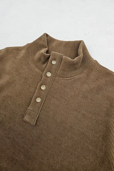 【 Giusto 】立領排釦內絨面針織上衣7