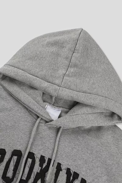 【 Giusto 】不收編英字內磨毛連帽T3